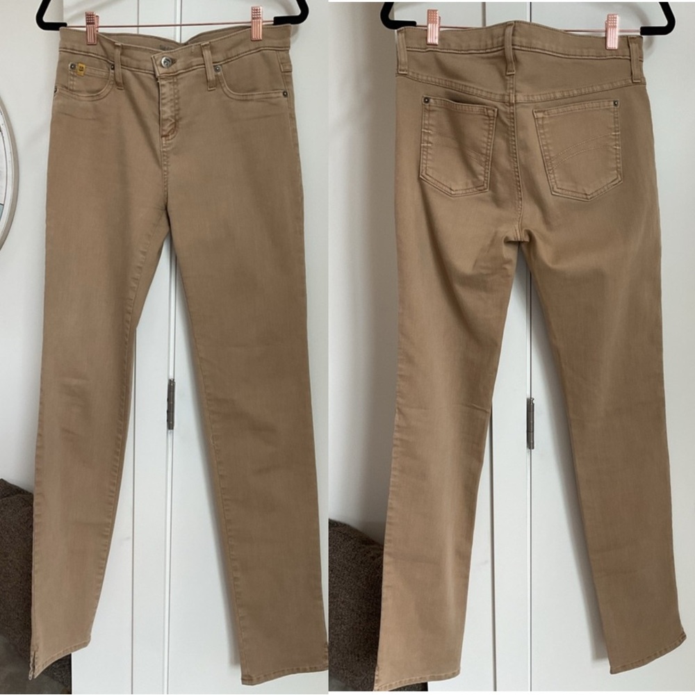 Second Yoga Jeans  Classic Tan Straight Leg Jeans for Everyday Comfort